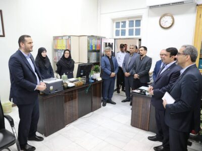 بازدید دکتر نجارزاده از اداره کل روابط عمومی بانک ملی ایران